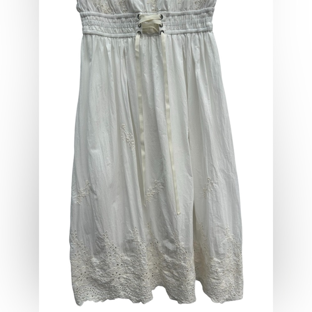 AXES FEMME Women’s Embroidered Camisole Waist Ribbon Dress Size: M - Picture 3 of 10